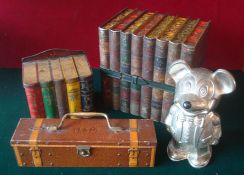 Selection of Huntley and Palmers Collectors Tins: To include Tin Trunk, Set of 8 Books, S
