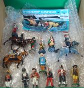 Selection of Metal Soldiers: Featuring Mounted Cavalry, Cavaliers, Indian Soldiers together with