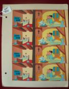 Original Watercolour Story Boards: Magazine/Comic From the Huton Press Archive featuring 4 frames of