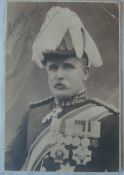 WW1 Signed Photograph Field Marshall Sir John French: Postcard Photograph signed in Ink to top