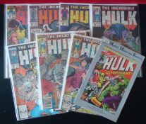 Selection of Grey Hulk Marvel Comics: 1980s all in great condition plus Milestone Repro of Hulk