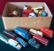 Collection of Play worn Dinky Cars and Commercials: To include Ever Ready Van missing one Door,