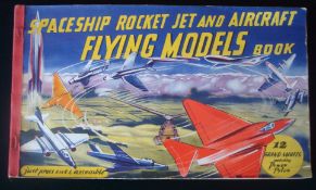 Spaceship Rocket Jet and Aircraft Flying Models Book: 28 Page book having 12 cardboard Models in