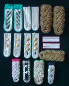 Selection of German Shoulder Boards: Consisting of 5 Pairs together with 5 Singles all been from