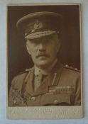 WW1 Signed Photograph General Sir William Robertson: Carte de visite Photograph signed in Ink to