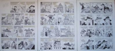 Original Hand Drawn Supergran Story Board Artwork: Original Pen & Ink by Harry North would appear to