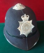 Police Helmet: Devon and Cornwall Constabulary complete with Strap (loose Helmet plate)