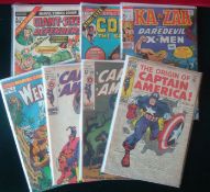 1960/70s Marvel Comics: To include Captain America 109, 111, 113, Giant Size Defenders No 4, Special