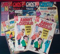 Selection of Charlton Comics: Featuring Fighting Navy No’s 125, Ghostly Tales No’s 65, 62, 61, Timmy