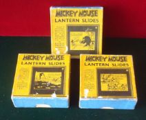 Mickey Mouse Lantern Slides: Glass slide Published by Dean & Son Ltd made by Ensign Limited