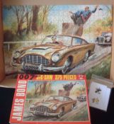 Arrow Games 007 James Bond Goldfinger Jigsaw: James Bond in his Aston Martin ejecting and Bad Guy