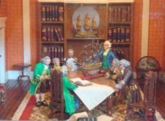 The Meeting of the Admiralty Board Diorama: Set on circa 1800 period Room setting having 6 High