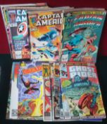 Quantity of Marvel Comics: Featuring Ghost Rider, Captain America, Spiderman, ROM, Captain