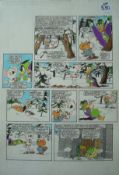 Original Hand Drawn Danger Mouse with Guest Star Count Duckula Story Board Artwork: Original