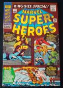 Marvel 1st King Size American Comic: Marvel Super Heros Number 1 1966 featuring Daredevil,