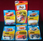 1971 Shop Stock Corgi Juniors Whizzwheels: To include No19 Speedboat on Trailer, 51 Porsche 917,