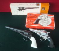 Replicast Remington Army 44 Pistol: 100 shot repeating cap pistol with break action in original