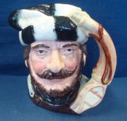 Royal Doulton Large Character Jug Of Tam O’Shanter by Max Henk D6632: The figurine has dark blue and
