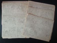1940s Original Art Draft Comic Scripts for Fleetway Comics: Including adio Fun, Film Fun and Jingles
