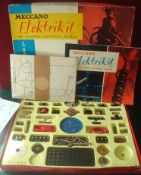 Meccano Elektrikit Set: With various parts in plastic internal fitted tray with card outer box,