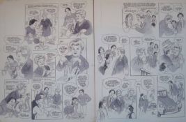 Original Hand Drawn That’s My Boy Story Board Artwork: Original Pen & Ink by Bill Titcombe for the