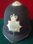 Police Helmet: Nottinghamshire Combined Constabulary. Made by Custodian Helmets complete with Strap