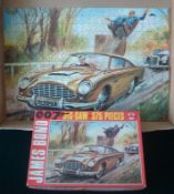 Arrow Games 007 James Bond Goldfinger Jigsaw: James Bond in his Aston Martin ejecting and Bad Guy