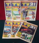 Six TV 21 Weekly Comics: To include Numbers 68, 69, 70, 71, 74, 75 featuring Star Trek, Spiderman,
