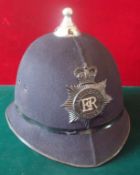 Police Helmet: Ball Top Bedfordshire Police (night plate) complete with Strap