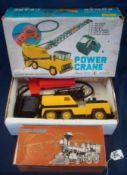 Bradgate Power Crane: Remote control 6 Action Heavy Duty Crane in original box together with Solid