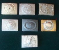 Selection of German Belt Buckles: All having various designs 7 in total (Please make your own mind