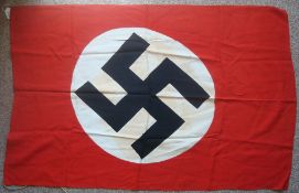 WW2 German Flag: Standard Red Flag with White Centre bearing a Black Swastika 78 x 117cm