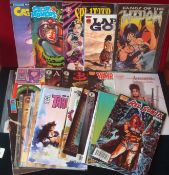 Collection of Girl Art Comics: To include Madame Tarantula, Chains of Chaos, Vampirella, Buffy,