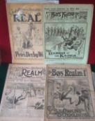 Four Early The Boys Realm Weekly: To include No 706 11th December 1915 featuring Charlie Chaplin’s