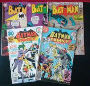 Selection of Batman Comics: To include 1964 /65 issues 162, 169, 170 together with 1970s Batman’s