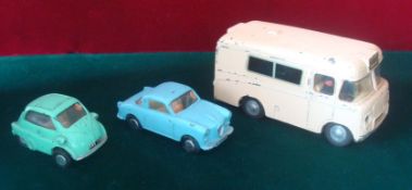 Selection of Spot-On Cars: To consist of Morris Wadham Ambulance, Goggomobil Super, B.M.W. Isetta