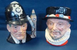 Royal Doulton Character Jug D6206 Beefeater: Height: 6.5” (16.5 Cm) Issued 1953 - Retired 1987