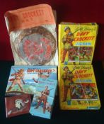 Collection of Davy Crockett Related Items: To include Cussons Davy Crockett Soap (boxed), Wallet,