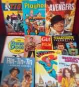 Selection of Annuals: To consist of Pop-Up Superman, Rin Tin Tin, 1966 Tiger Annual, 1966 Beano,