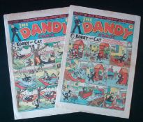 1947 Dandy Comic: Featuring Korky the Cat Smudge, Keyhole Kate, Desperate Dan issues 352 13th