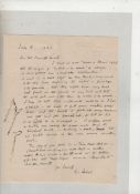 Autograph ? horticulture ? Gertrude Jekyll^ artist and iconic gardener  good autograph letter