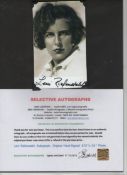 Autograph ? Leni Riefenstahl signed picture postcard portrait^ together with a group of autographic