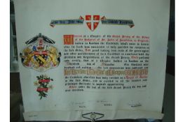 A fine piece of calligraphy ? Autograph ? Prince Arthur^ Duke of Edinburgh ? Calligraphy/Heraldry