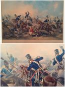 Important Lithograph of the Sikh Wars. Large scale First Sikh War Lithograph Ferozeshah (Kings Own)