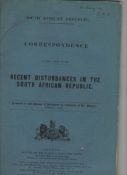 Military South Africa ? the Jameson Raid 1895/6 official Government ?Blue Book? of the