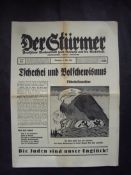 WWII ? Anti-Semitic Literature Der Sturmer edition No. 18 for May 1938 of this most notorious