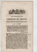 Military Ephemera ? Duke of Wellington group of approx eight printed Acts of Parliament all