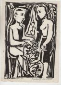 Art and Artists three original linocuts by Helmut Muehle^ one of the founders of the post-war Free