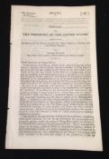 China China Treaty Document US Senate President John Tyler 1845 USA. A very early piece of Chinese