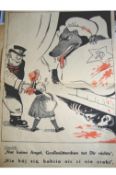 WWII ? Anti-British Propaganda Poster rare poster showing Churchill as ?John Bull? urging Poland as